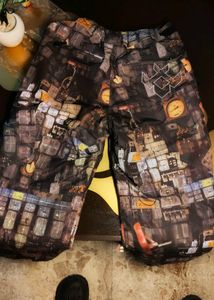 Abstract Print baggy Pants