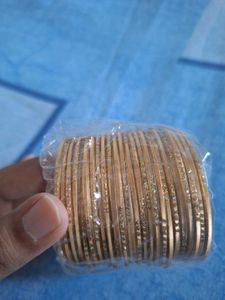 Shimmering Golden Bangles(2dozens)