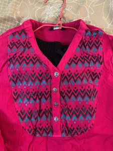 Ethnic Embroidered Kurti Top