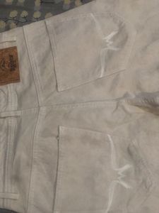 Cream Denim Jeans