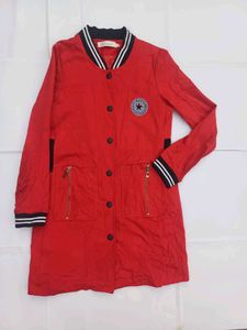 Red Varsity Style Jacket