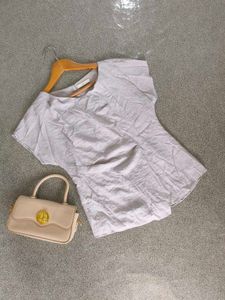 Korean Vintage Pale Gray  Top ❤️❤️