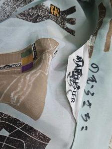 Abstract Print Button-Down Shirt