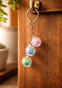 Cute Colorful Ball Keychain