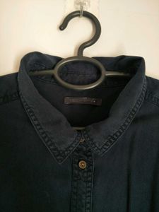 M&amp;S Navy Blue Button Down Shirt