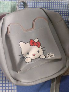 Gray Hello Kitty Mini Backpack