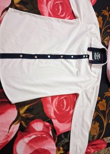 Casual White Shirt L Size