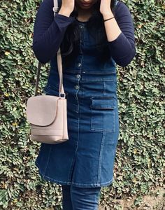 Denim Pinafore Dress