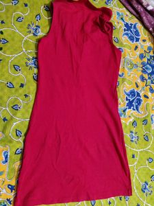 Red Polo Sleeveless Mini Dress