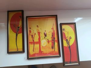 3 Piece Of Indianara Painting With Frame