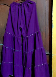Purple Embellished Indian Dress