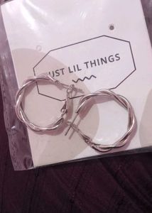 Silver Plated Hooped Earrings