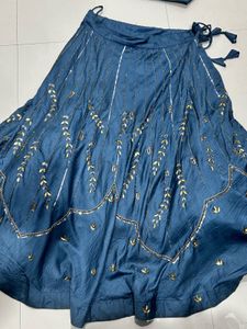 Blue Embellished Lehenga Choli