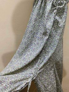 Maxi DRESS WITH ADJUSTABLE SIDE SLIT