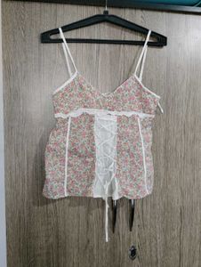 Floral Corset Cami Top