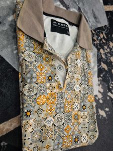 Patterned Mufti Polo Shirt