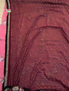 Party Wear Heavy Embroidery Saree