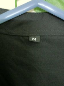 FITTED FULL SLEEVE SHIRT BLACK