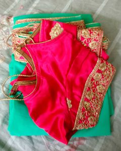 Elegant Half Saree with Blouse