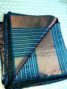 Dark Green Saree