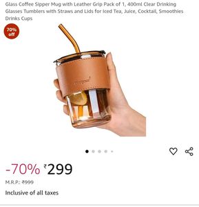 Glass Sipper Mug🎀
