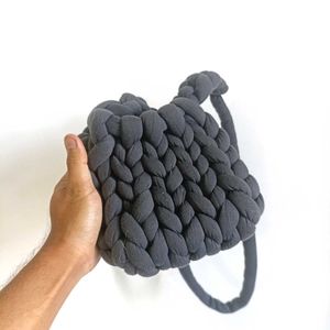 Handmade Knit Bucket Bag