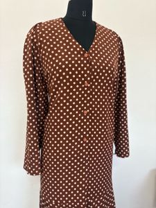 Vintage Polka Dot Midi Dress