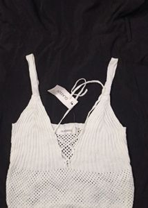 Glassons White Knit Tank Top