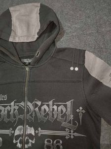 Rock Rebel (EMP) Heavyweight Grunge Zip-Up 💀
