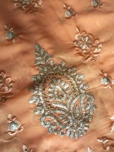 Elegant Orange Saree