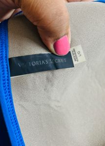 Blue Halter Bikini Top