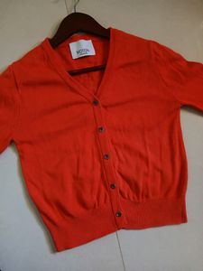 Orange Red Korean Brand Sweater