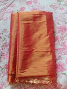 Silk Orange Saree