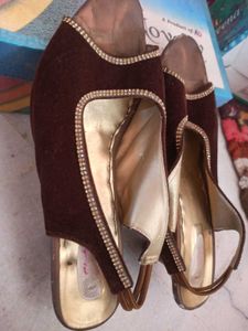Brown Slingback Flats