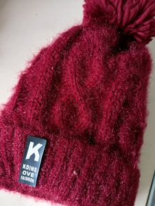 New Maroon Winter Hat