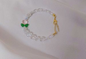 Tulip🌷with Holographic Hearts Bracelet