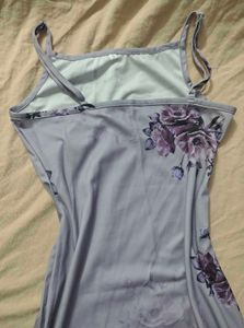 Lavender Midi Slit Dress