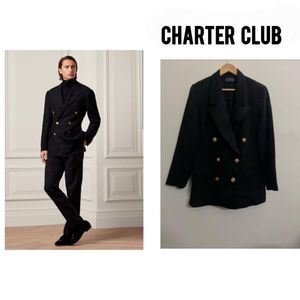 Charter Club Black Blazer