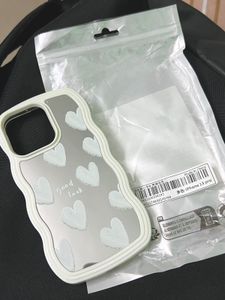 iPhone 13 Pro Korean Heart Mirror Phone Case