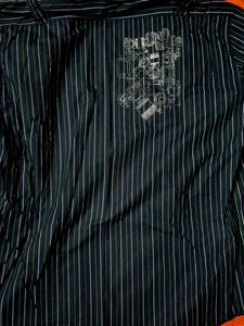 Design Printed Striped Party Shirt