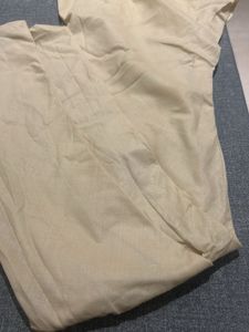 Cotton Flawless Plain Cream Chudidadar