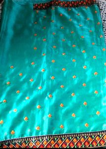 Beautiful Butties Work Saree🩵