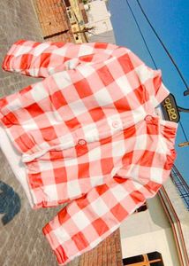 Baby Boy/Girl Stylish Check Shirt Dungree