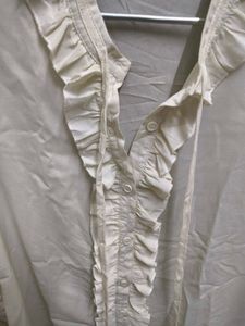 Ruffled White Top
