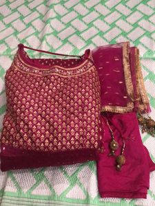 Elegant Magenta Lehenga Choli