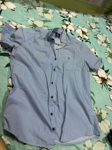 Blue Patterned Shirt