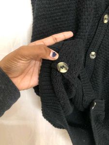 Croft &amp; Barrow Black Wool Sweetshirts