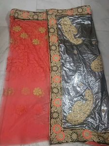 Beautiful Heavy Saree With Blouse 🤩