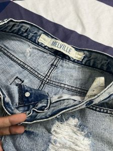 brandy melville distressed shorts