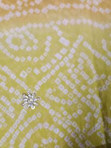 Yellow Bandhani Saree